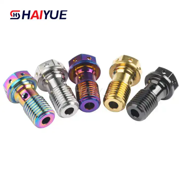 Single/Double Titanium Banjo Bolts Screws